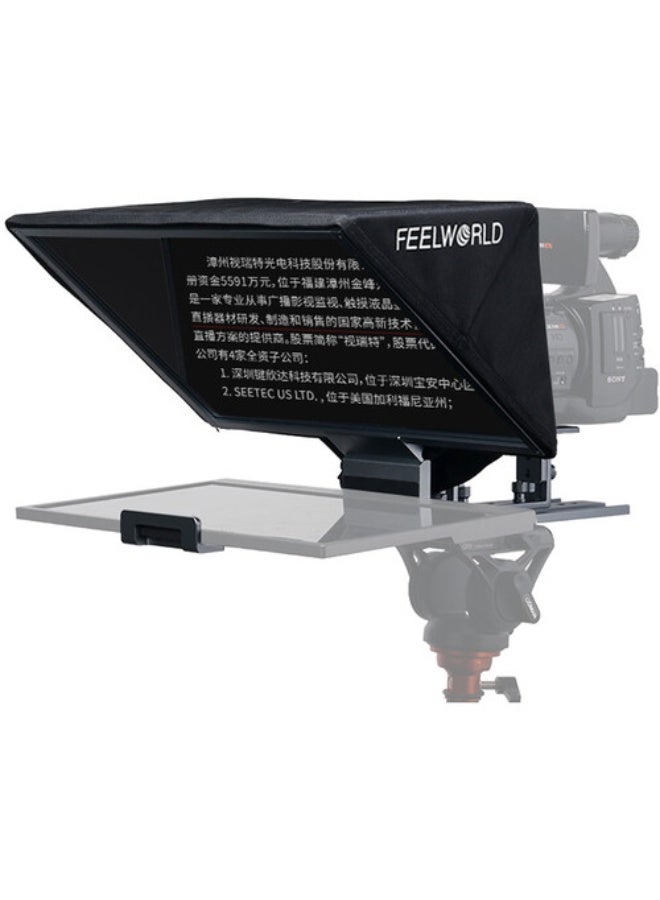 فيل وورلد جهاز ملقن FeelWorld TP16 قابل للطي مع جهاز تحكم عن بعد للأجهزة اللوحية - Image 1